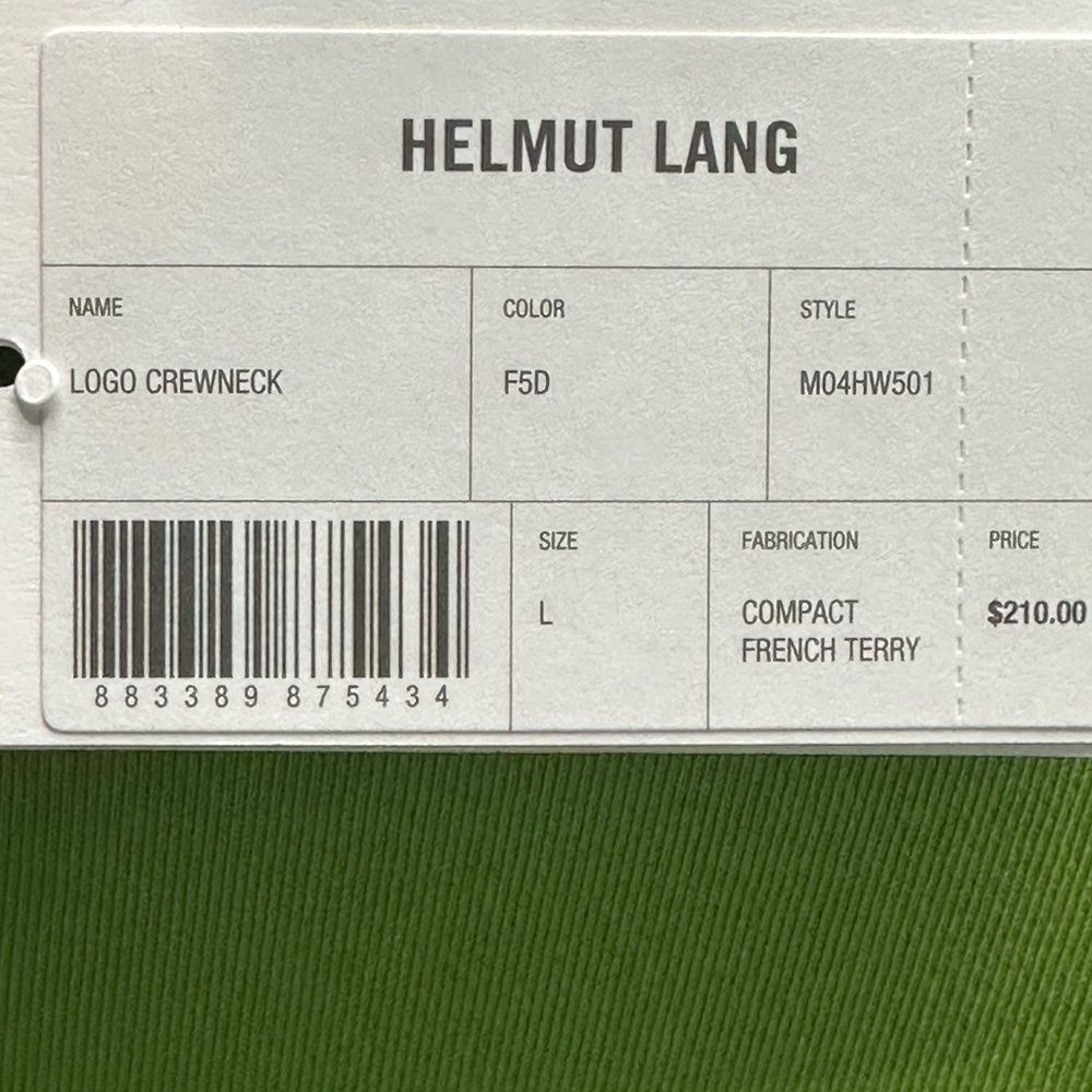 Helmut Lang Vibrant Green Sweatshirt - Picture 5 of 8